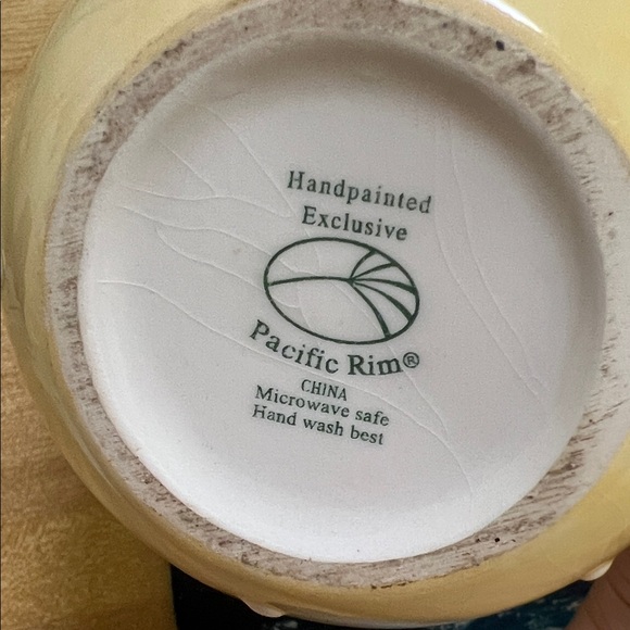 #0949+ Pacific Rim Vintage Hand Painted Yellow & Cream Teapot Set - Picture 6 of 9